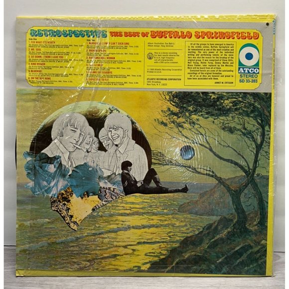 The Best of Buffalo Springfield Retrospective Vinyl LP 1969 Atco Records Shrink - Picture 5 of 7